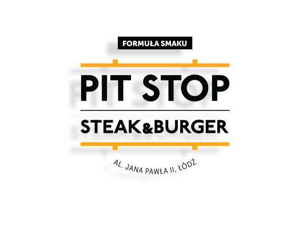 pitstop steak&burger lodz - projekt logo